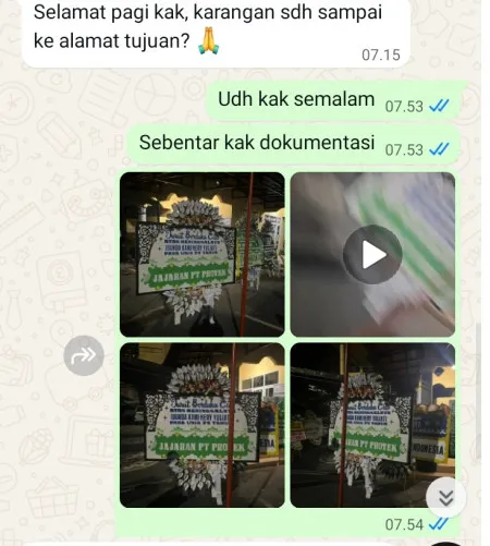 Pengiriman Papan Bunga Selamat Getas Bawang