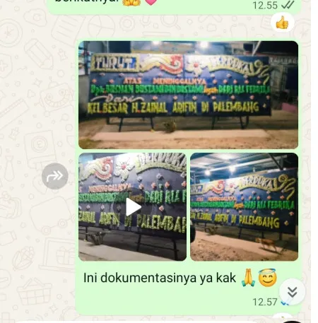 Pengiriman Papan Bunga Duka Getas Bawang