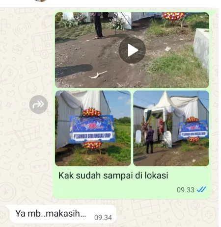 Pengiriman Karangan Bunga Getas Bawang
