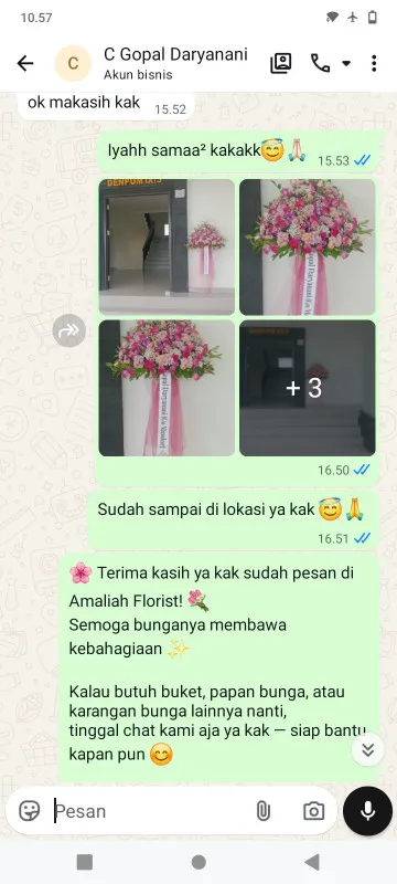 Pengiriman Karangan Bunga Getas Bawang