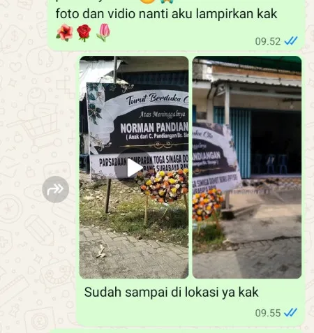Pengiriman Karangan Bunga Getas Bawang